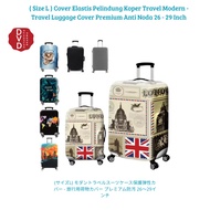 (Size L) Modern Travel Luggage Cover - Premium Anti-Stain Travel Luggage Cover 26 - 29 Inch