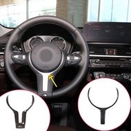 Car Steering Wheel Trim For BMW 3 Series X1 X2 X5 X6 Real Carbon Fiber Accessories Steering Wheel V-