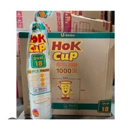 18 oz Oval Hok Glass 18 u/ plastic cup