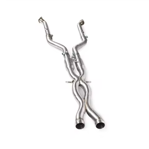 HEO Titanium X‑Pipe Midpipe With 2 Resonators Kit For BMW M3 E90 E92 E93 S65 V8 4.0L 2008‑2013 Perfo