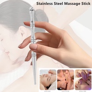 Stainless steel manual acupuncture pen, deep pressing point massager tool for body relaxing massage,