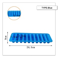 10 Slot Cetakan Mold Finger Cetakan Coklat Lady Finger Biskuit Cetakan Es Jelly Tahan Panas