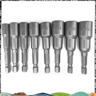 8pcs 1/4 inch Hex Magnetic Nut Driver Socket Set Metric Impact Drill Bits 6 to 13mm Adapter greenbra