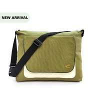 C by camel active Men/Women AW22 Coated Canvas Messenger (51105470-Green)