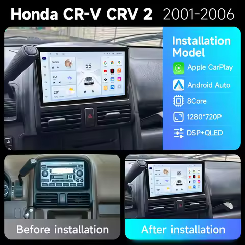 2din Car Radio For Honda CR-V CRV 2001 2002 2003 2004 2005 2006 Automotive Multimedia Video Player N