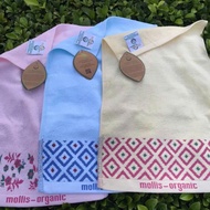 Set 5 cái khăn mặt Mollis sợi cotton oganic size 28x48 cm