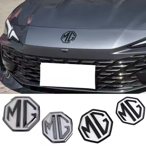 Black Logo for MG MG7 Plastic Replace 9.4cm/11.5cm Emblem Stickers Car Front Badge Rear Decals Auto 