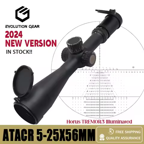 Evolution Gear ATACR 5-25X56 FFP Hunting Scopes Illuminated with HORUS TREMOR3 Reticle Hunting on 5.