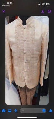 Coat barong for men\Modern Coat Barong\Embroidered Coat Barong