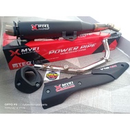 MVR1 POWER PIPE WITH MUFFLER COVER SET FOR SNIPER 155 VVA