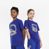 TARMAK Kids' Basketball T-Shirt TS 900 NBA Warriors - Blue