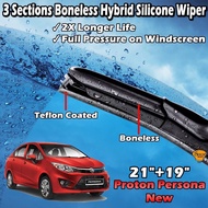 NEW PROTON PERSONA 2016 - 2019 HYBRID SILICONE WIPER 21''+19'' (B2)