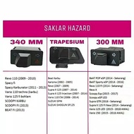 Hazard signal switch, turn signal switch plus hazard switch/