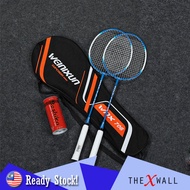 [2 PCS] Raket Badminton Set Racket Kids Children Training Racquet Budak Murah Shuttlecock + Bag 羽毛球拍