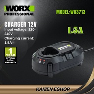 WORX Genuine WA3713 12V Pengecas Bateri 1.5A | 12V Battery Charger 1.5A