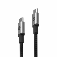 mophie｜MFi認證 150cm USB-C To USB-C PD 100W 5A 編織快速充電傳輸線-黑色