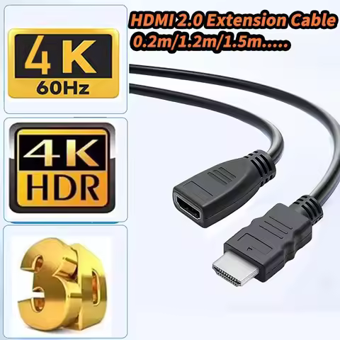 4K HDMI Extension Cable HDMI 2.0 Male to Female Cable Extension HDR 4K 60Hz HDMI male to Female Exte