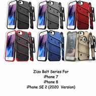 [SG] Apple iPhone SE 2 2022 2020 Version / 8 / 7 - Zizo Bolt Ultimate Shock Resistant Case - 12 ft. 