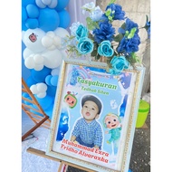 (HFZ) Print Standing Welcome for Children's Tedhak Siten Events / Children's Birthday Events / Cutom