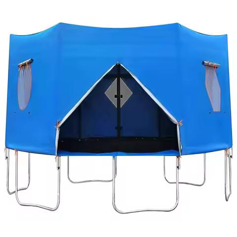14ft Foldable Round Trampoline Shade Top Cover Trampoline Tent Cover Trampoline Sunshade Sun Protect