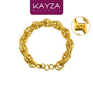 813B (36.9g) KAYZA Majestic Braid Bracelets & Bangles Handcrafted Designs in Vietnamese Emas