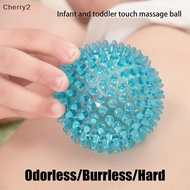 [cherry2] Spiky Ball Hollow Soft Transparent Strength Recovery Exercise Stress Relief Massage Ball F