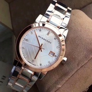 นาฬิกาข้อมือผู้หญิง BURBERRY Silver Dial Two-tone Ladies Watch BU9127 ของแท้ 100%