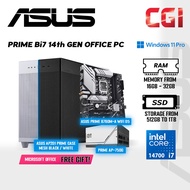 Prime Bi7 Intel i7 14th Gen Office PC ( Intel Core i7 / 16GB RAM / 512GB SSD / Windows 11 Pro ) with