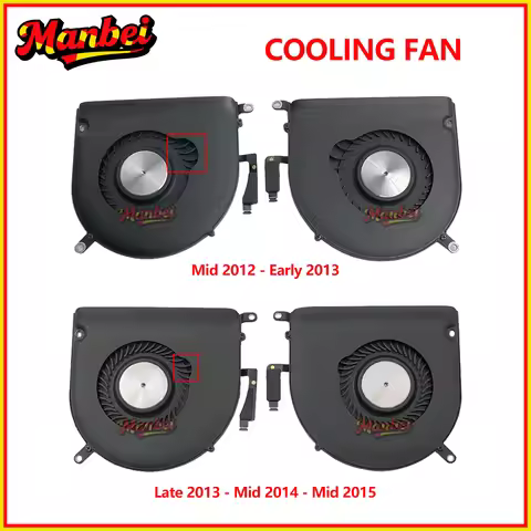Left Right A1398 Laptop Cooling Fan For MacBook Pro 15' Retina A1398 CPU Cooler 2012 2013 2014 2015 