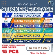 Sticker Etalase Konter / Toko Murah Model Agen Bank - Oneklik.1