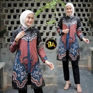 ATASAN WANITA MUSLIM TUNIK BATIK Tunik Modern Baju Batik Atasan Wanita