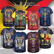 🔥Ready Stock🔥 Unisex Baju Batik Jersey Sarawakian Sarawak Burung Tshirt | Size S-2XL