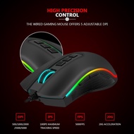 REDRAGON Reddragon wired gaming Mouse usb Rgb macro program 10000Dpi Cobra M711