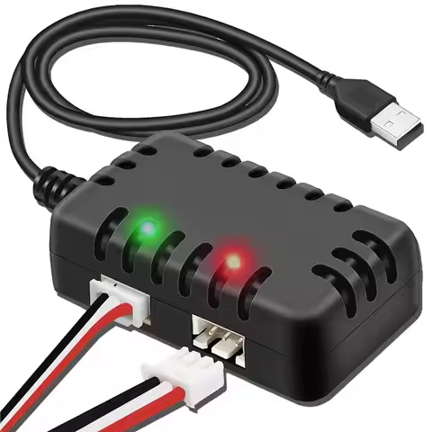 ABBO-7.4V Lipo Battery RC Car Balance Chargers USB Cable 2-In-1 XH-3P Plug 1A 2S Batteries RC Cars D