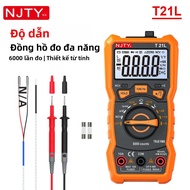NJTY T21L Máy Đo Điện Cảm Đa Năng Kỹ Thuật Số 600μH-60H Chu Kỳ Hoạt Động 01-99% Nhiệt Độ DC AC Amp Đ