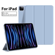 Case For Ipad Pro 11 12.9 9th 10th Generation 2022 Soft Pu Leather Silicone Case For Ipad Air 5 4 2021 Mini 6 2021 10.2 9.7 10.5 inch 2017