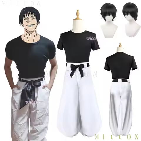 Toji Fushiguro Cosplay Costume Fushiguro Toji Anime Cosplay Uniform Top Pants Suit Halloween Costume