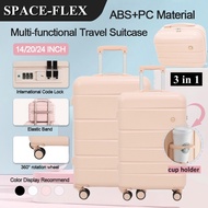 Suitcase 3in1 PC+ABS Hard Case Luggage TSA Lock Luggage Travel Bag Hand Carry High quality colorful 