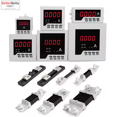 DC 0-10A 20A 30A 50A 100A 200A 300A 400A 500A 600A ampere meter DC ammeter digital current panel met