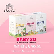 PROXIMA 4 Layer Baby 3D DUCKBILL Surgical Face Mask - 20'S