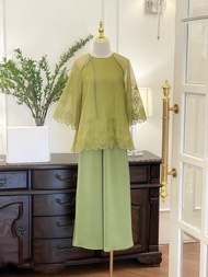 Bộ Đồ Lam Pháp Phục Bà Ba Đi Chùa Lễ Chất Tơ Lụa Thêu Lai Tay Lỡ Dáng Rộng Cao Cấp Hồng Nhi Stores