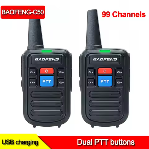 BF C50 walkie talkie Ham radio stations 99Channel radio baofeng Portable Two-way radio communicator 