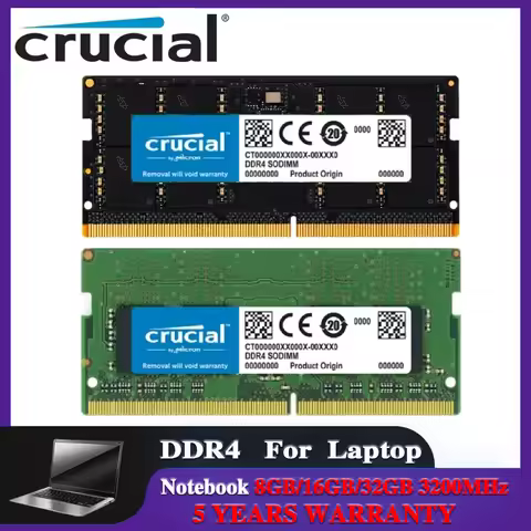 Crucial Ram DDR4 Notebook So-dimm 8GB 4GB 16G 32GB 3200MHZ 2666MHZ 2400MHZ 2133MHZ 1.2V For Laptop