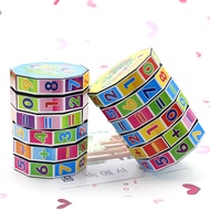 Children Number Rubik's Cube Educational Toys Cylindrical Plastic Rubik's Cube Arithmetic Rubik's Cu