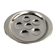 BOCO Gratin Dish Snail Eating Set Stainless Steel Escargot Plate with 6 or 12 Holes Snail Forks Incl