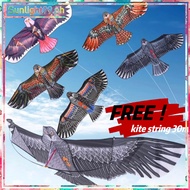 Free 30m string big eagle kite for kids with string animals toys kites for adults saranggola with ta