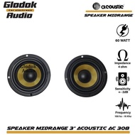 Acoustic AC308 Speaker Midrange 3 inch pair