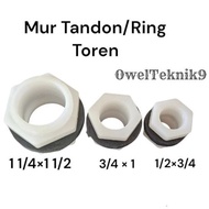 OwelTeknik9 -/ Tank Nuts / Tower Thread Nuts Tower Tank Thread Nuts 1/ 2 3/s 4 1 1/ 4 1 1/ 2 thick p
