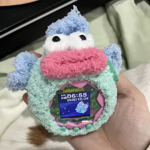 Tamagotchi Protective Case Handmade Plush Wool Warm Mouse King Design For Tamagotchi Paradise Electr