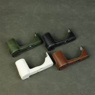 For Olympus Pen EP-7 Camera Bag Retro Storage Travel Cases EP7 Protective PU Cover Base Half Shell A